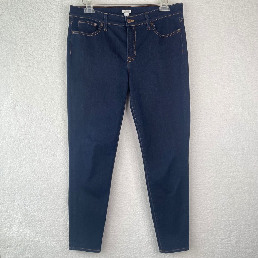 J.Crew‎ Womens Skinny Jeans Dark Indigo Wash Denim Size 31/28 C9176